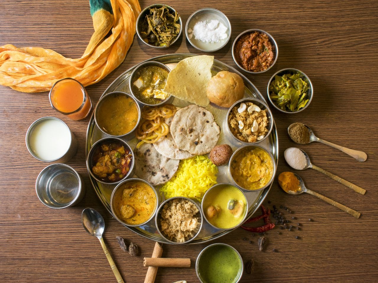 Ghoomar Royal Thali (Adult) — Royal Rajasthani thali at Ghoomar Patna